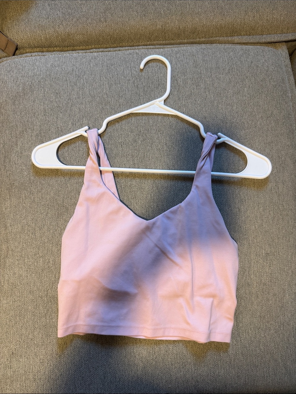 Women’s Light Pink V-Neck real me sports bra top